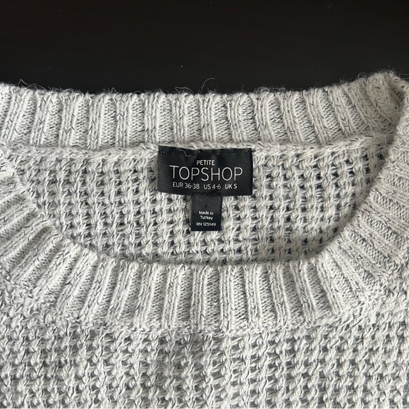 TOPSHOP | Petite Loose Fit Knit Sweater - Picture 5 of 5